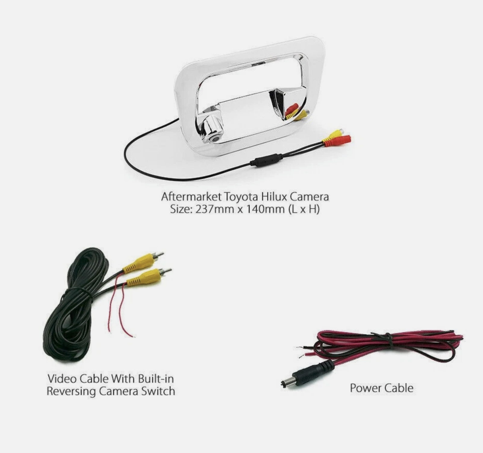 Toyota Hiluxi 2005-2015 tagaluugi käepidemega AHD Tagurduskaamera